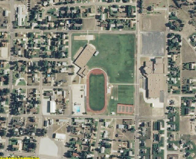 Gray County, KS aerial photography detail