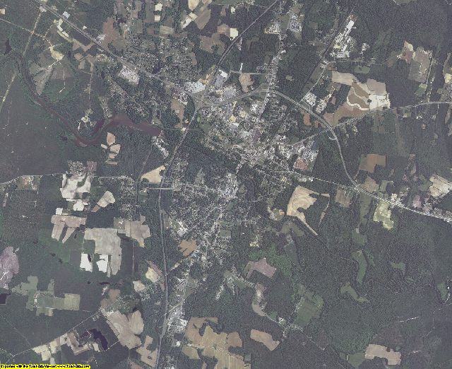 Greensville County, Virginia aerial photography
