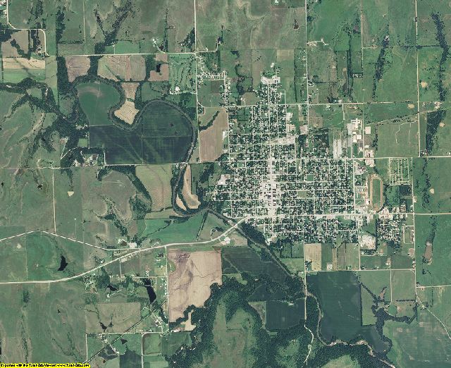 Greenwood County, Kansas aerial photography