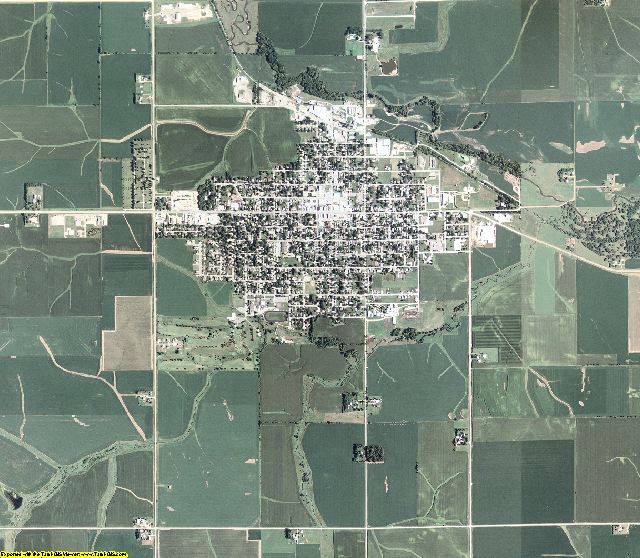 Grundy County, Iowa aerial photography
