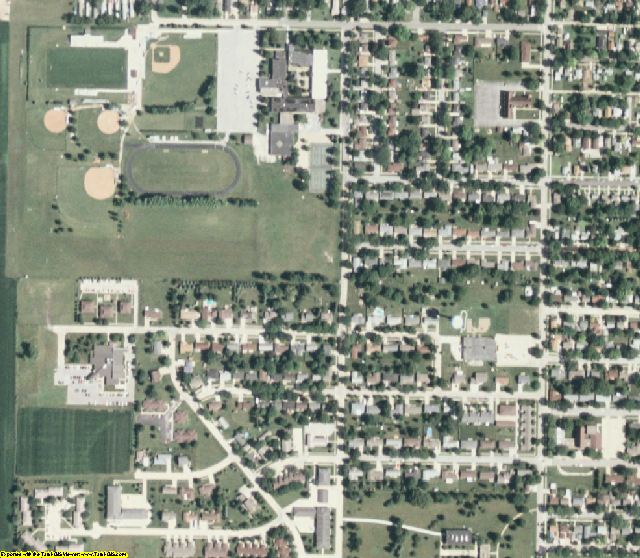 Hamilton County, IA aerial photography detail