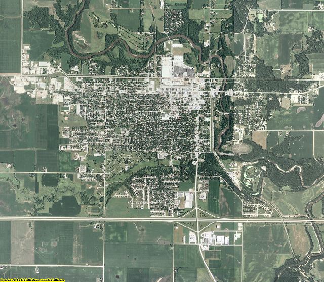 Hamilton County, Iowa aerial photography