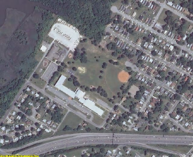 Hampton County, VA aerial photography detail