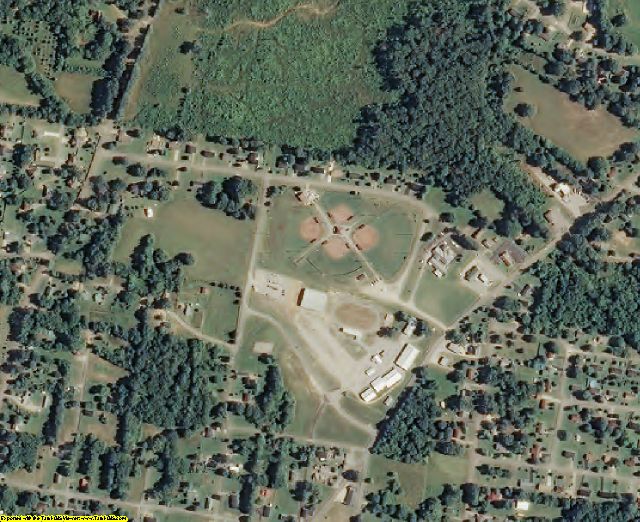 Hardin County, TN aerial photography detail