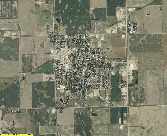 Hutchinson County, South Dakota aerial photography