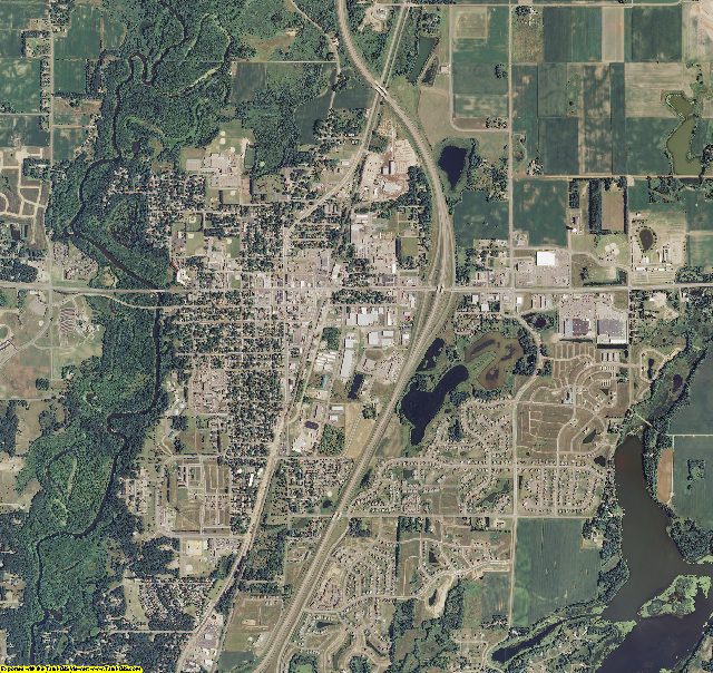 Isanti County, Minnesota aerial photography