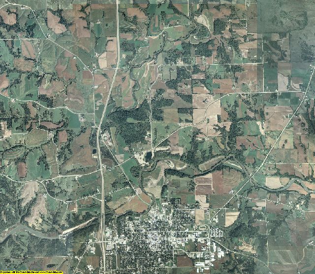 Jackson County, Iowa aerial photography