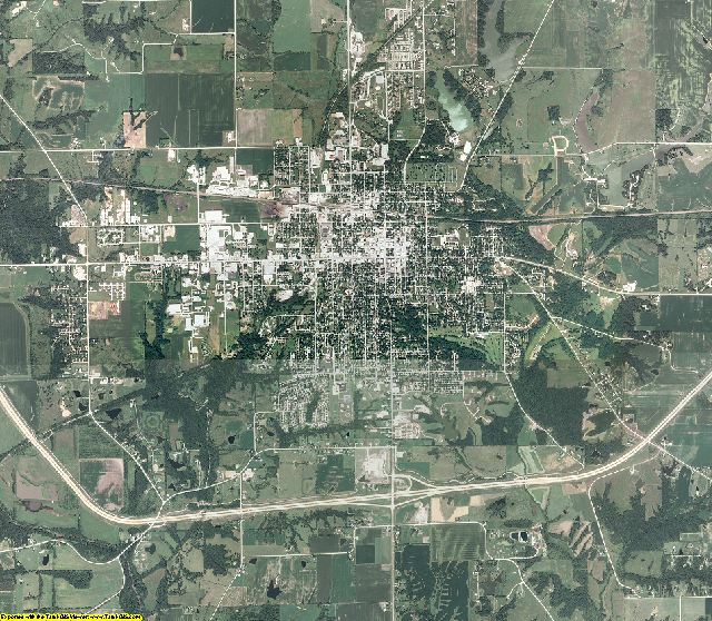 Jefferson County, Iowa aerial photography