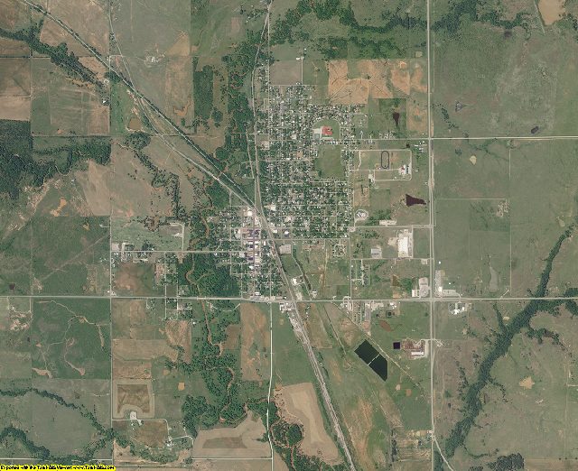 Jefferson County, Oklahoma aerial photography