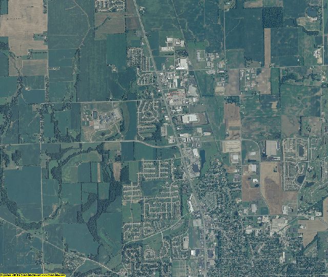 Johnson County, Indiana aerial photography