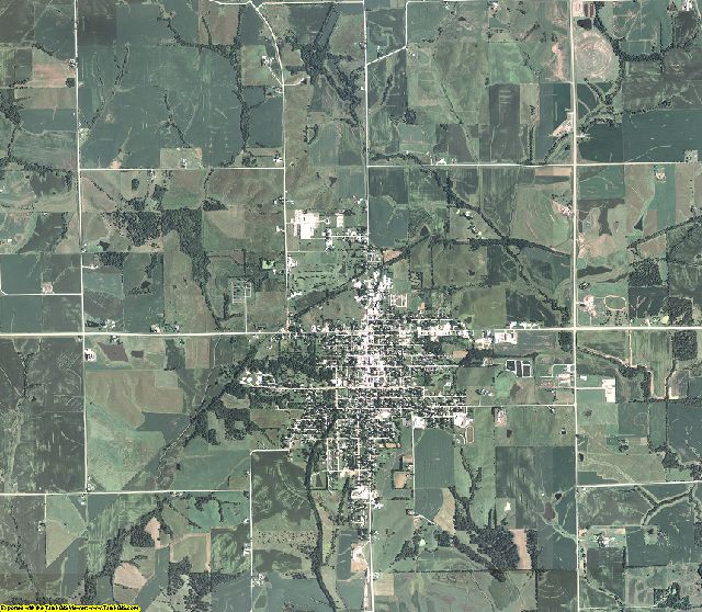 Keokuk County, Iowa aerial photography