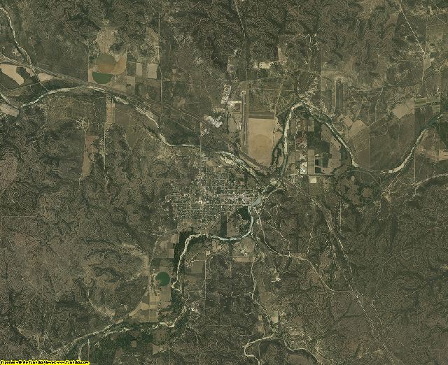 Kimble County, Texas aerial photography
