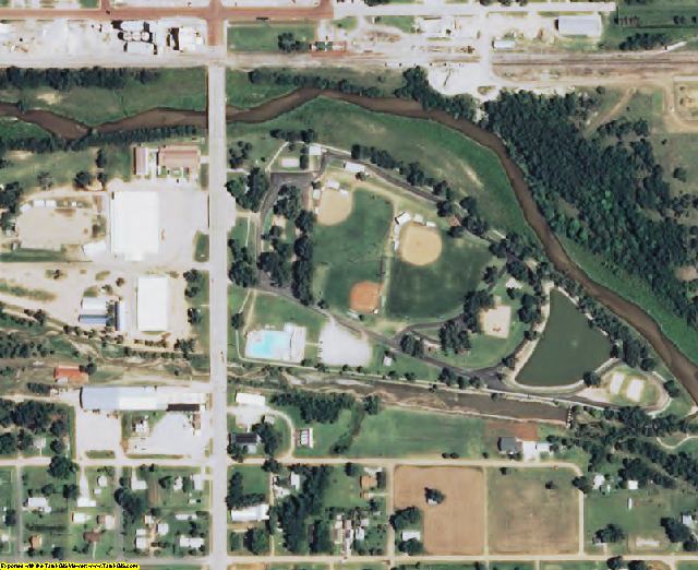 Kingman County, KS aerial photography detail