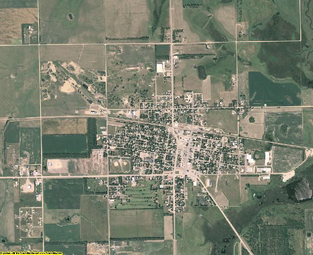 Kingsbury County, South Dakota aerial photography