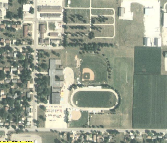 Kossuth County, IA aerial photography detail