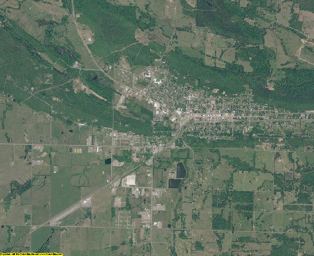 Latimer County, Oklahoma aerial photography