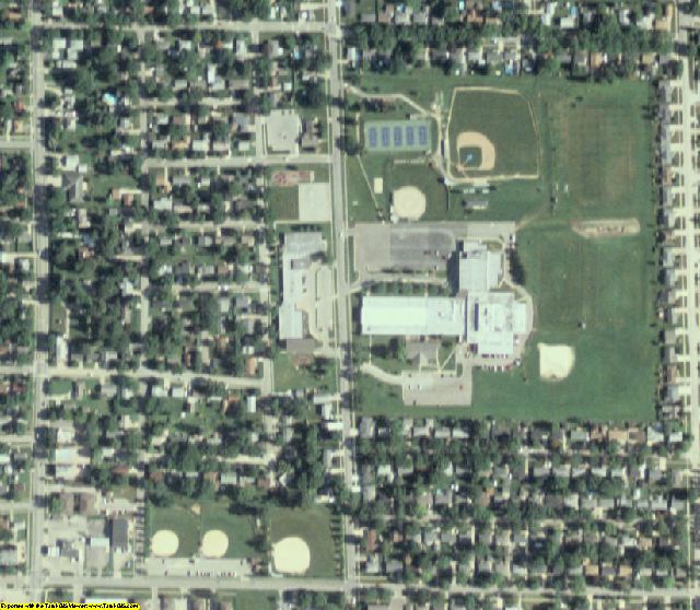 Linn County, IA aerial photography detail