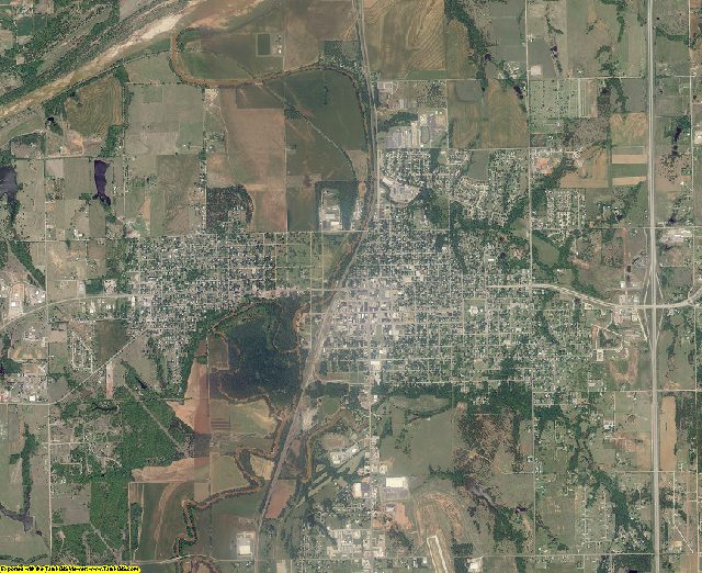 Logan County, Oklahoma aerial photography