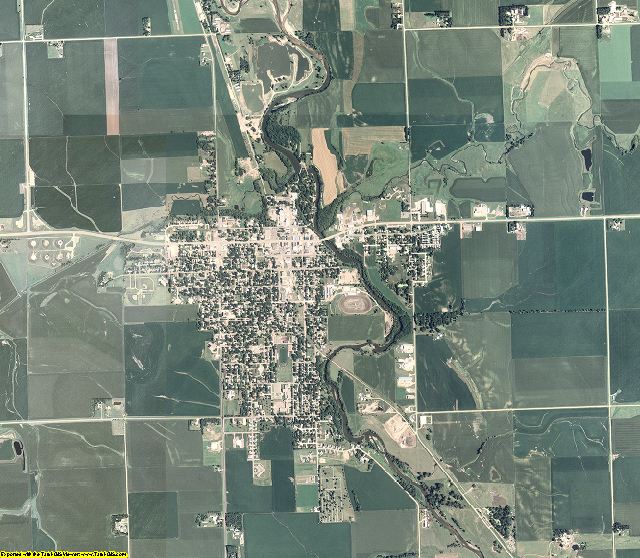 Lyon County, Iowa aerial photography