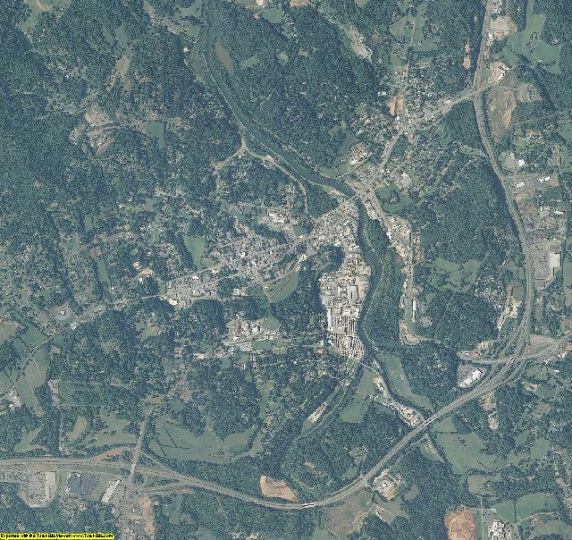 Macon County, North Carolina aerial photography