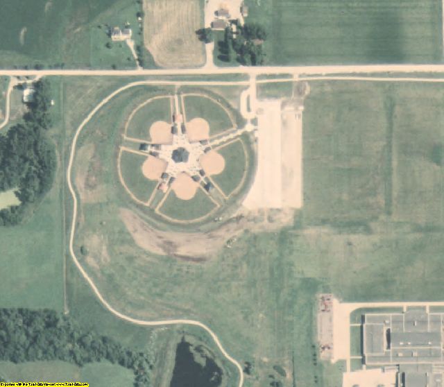 Mahaska County, IA aerial photography detail