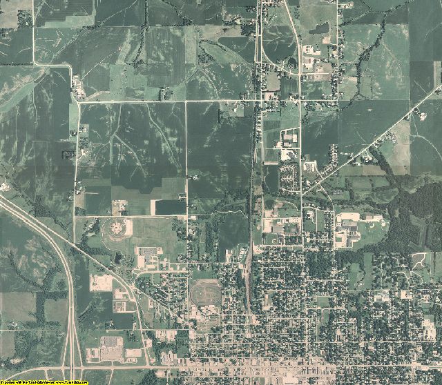 Mahaska County, Iowa aerial photography