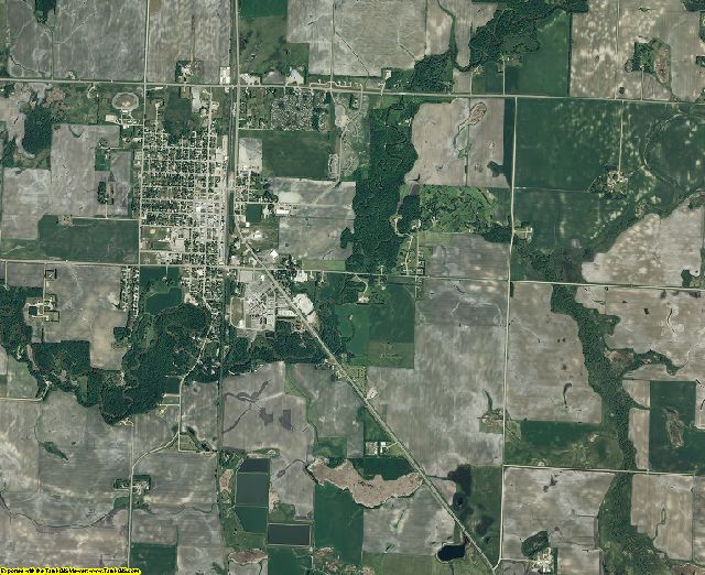 Mahnomen County, Minnesota aerial photography