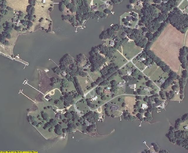 Mathews County, VA aerial photography detail