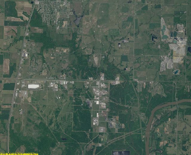 Mayes County, Oklahoma aerial photography