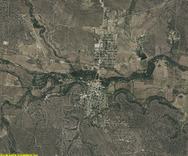 Menard County, Texas aerial photography