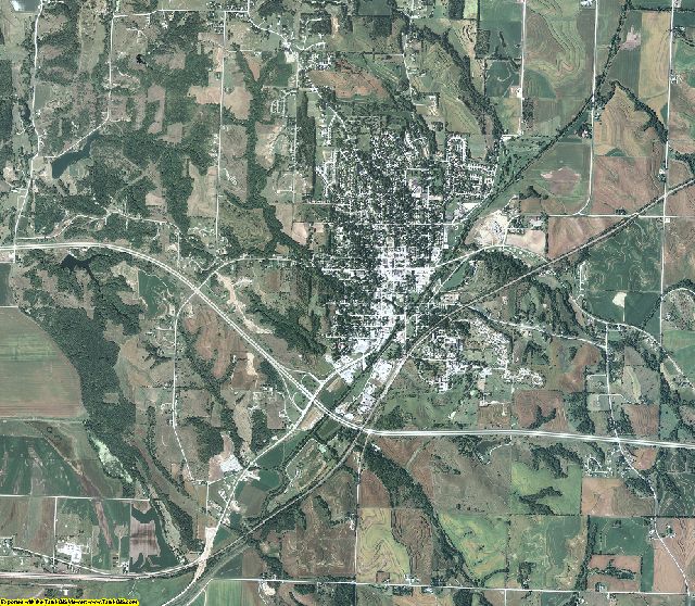 Mills County, Iowa aerial photography