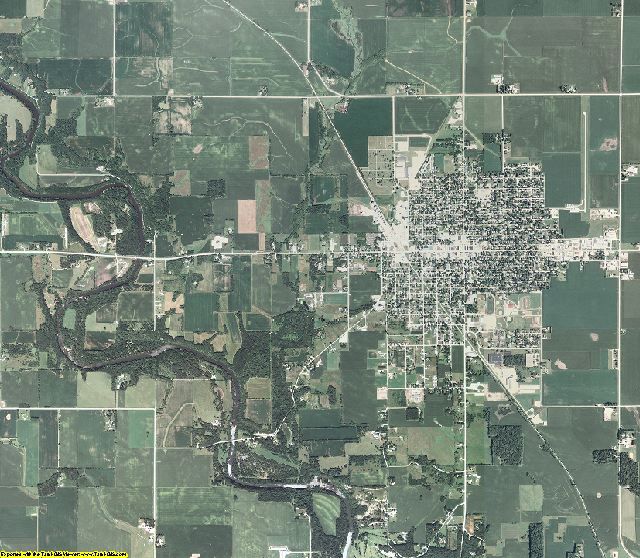 Mitchell County, Iowa aerial photography