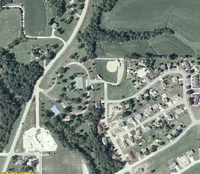 Monroe County, IA aerial photography detail
