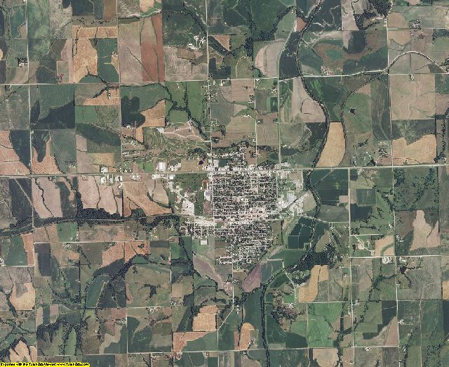 Nemaha County, Kansas aerial photography
