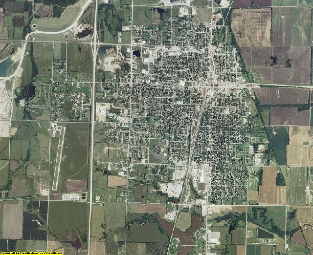 Neosho County, Kansas aerial photography