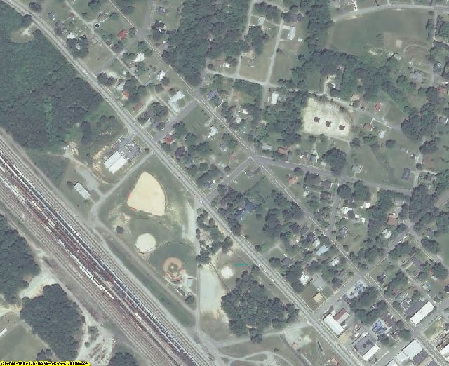 Nottoway County, VA aerial photography detail