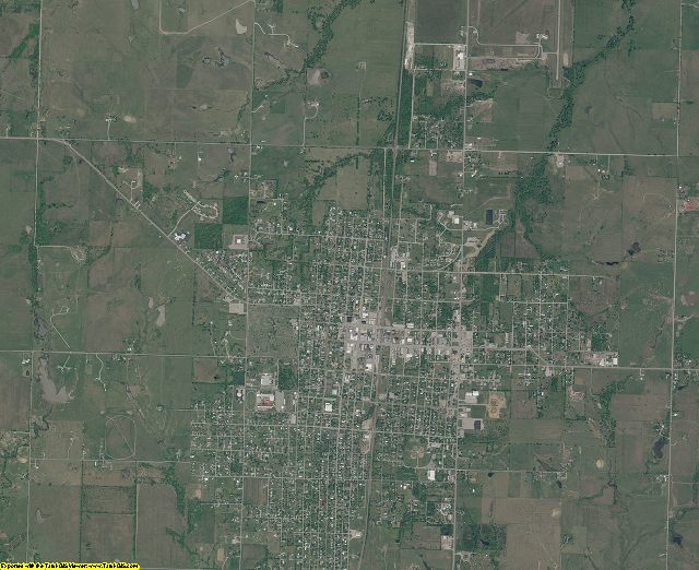 Nowata County, Oklahoma aerial photography
