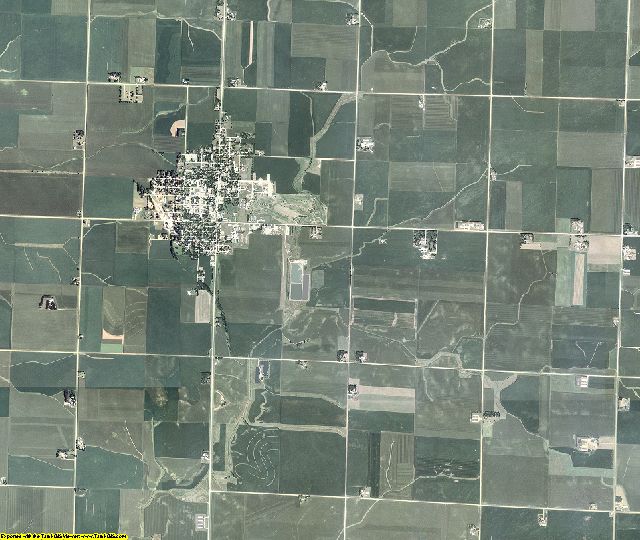 O'Brien County, Iowa aerial photography