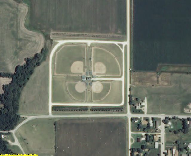 Osborne County, KS aerial photography detail