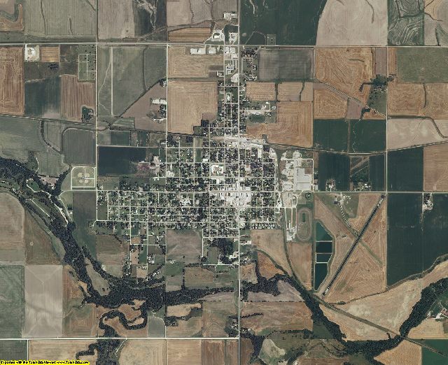 Osborne County, Kansas aerial photography
