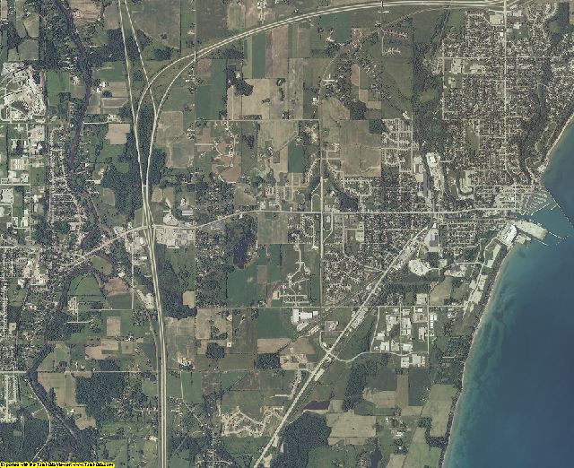 Ozaukee County, Wisconsin aerial photography
