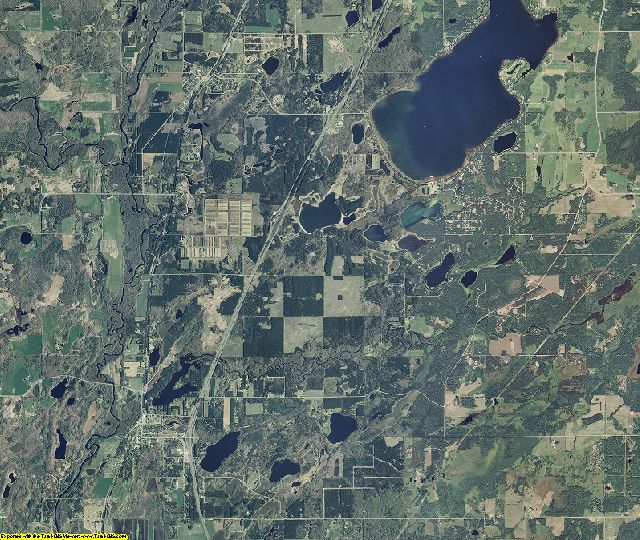 Pine County, Minnesota aerial photography