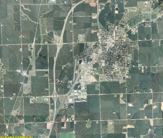 Plymouth County, Iowa aerial photography