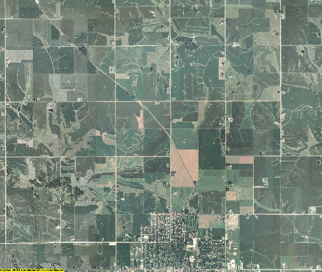 Poweshiek County, Iowa aerial photography