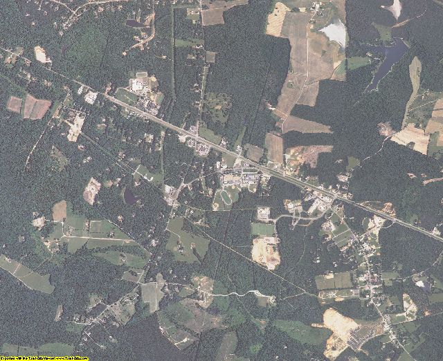 Powhatan County, Virginia aerial photography