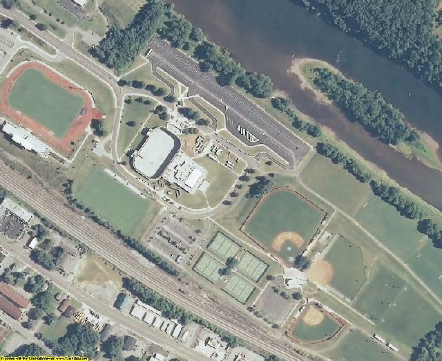 Pulaski County, VA aerial photography detail