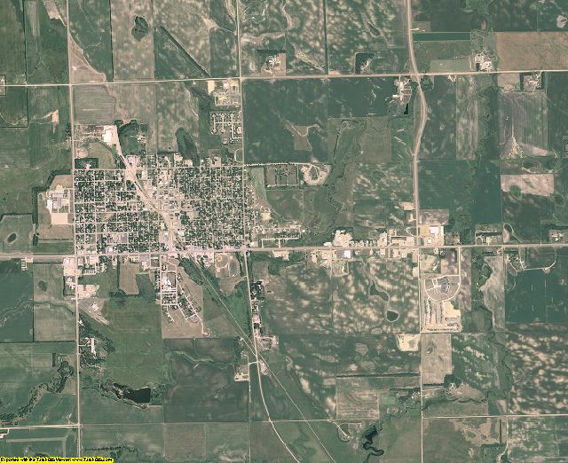 Roberts County, South Dakota aerial photography