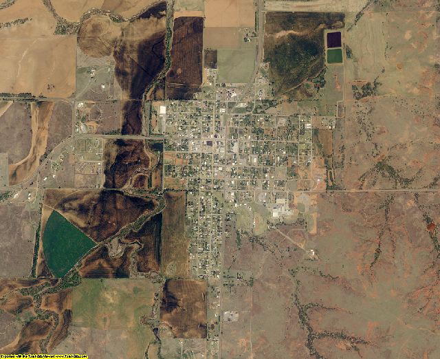 Roger Mills County, Oklahoma aerial photography