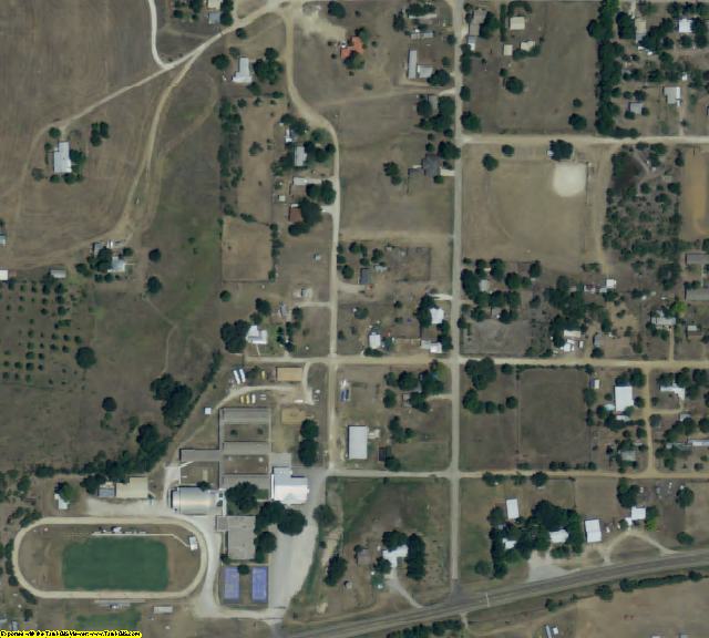 San Saba County, TX aerial photography detail