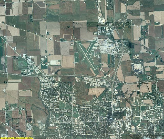 Scott County, Iowa aerial photography